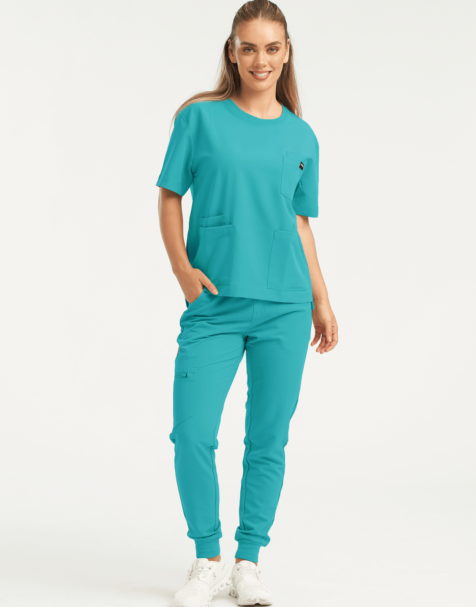Essential Jogger Scrub Pants - Sydney Teal