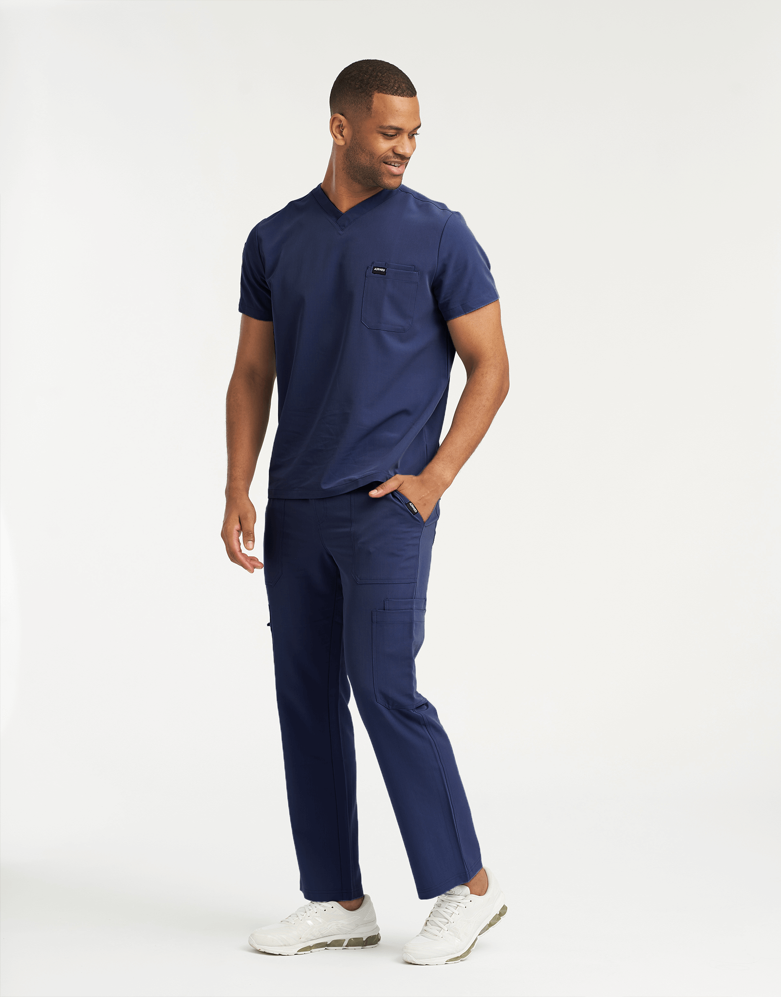 Essential Multi-Pocket Scrub Pants - True Navy