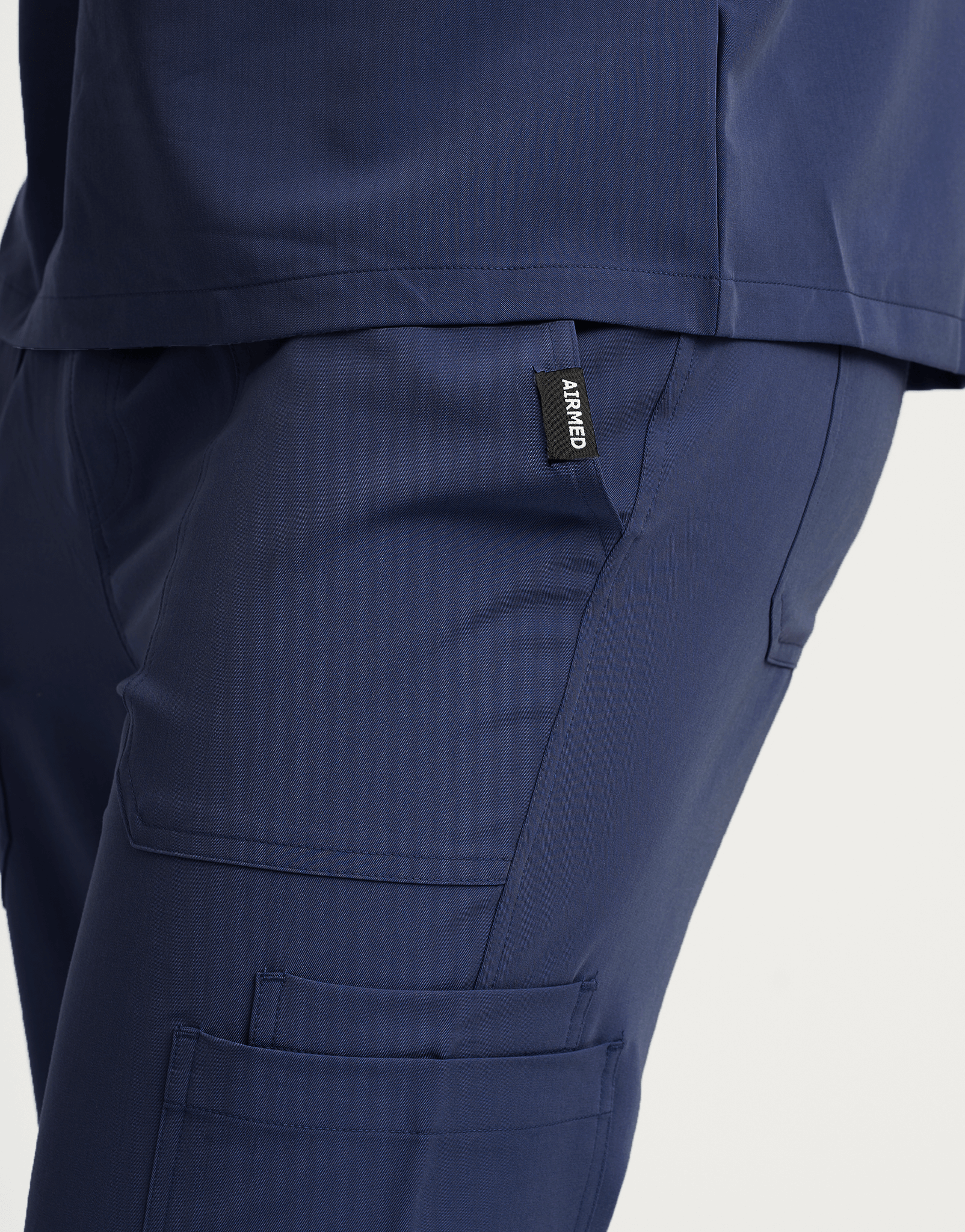 Essential Multi-Pocket Scrub Pants - True Navy