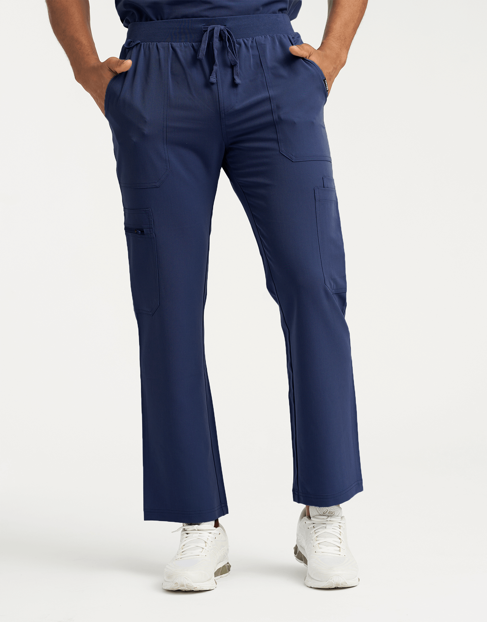 Essential Multi-Pocket Scrub Pants - True Navy