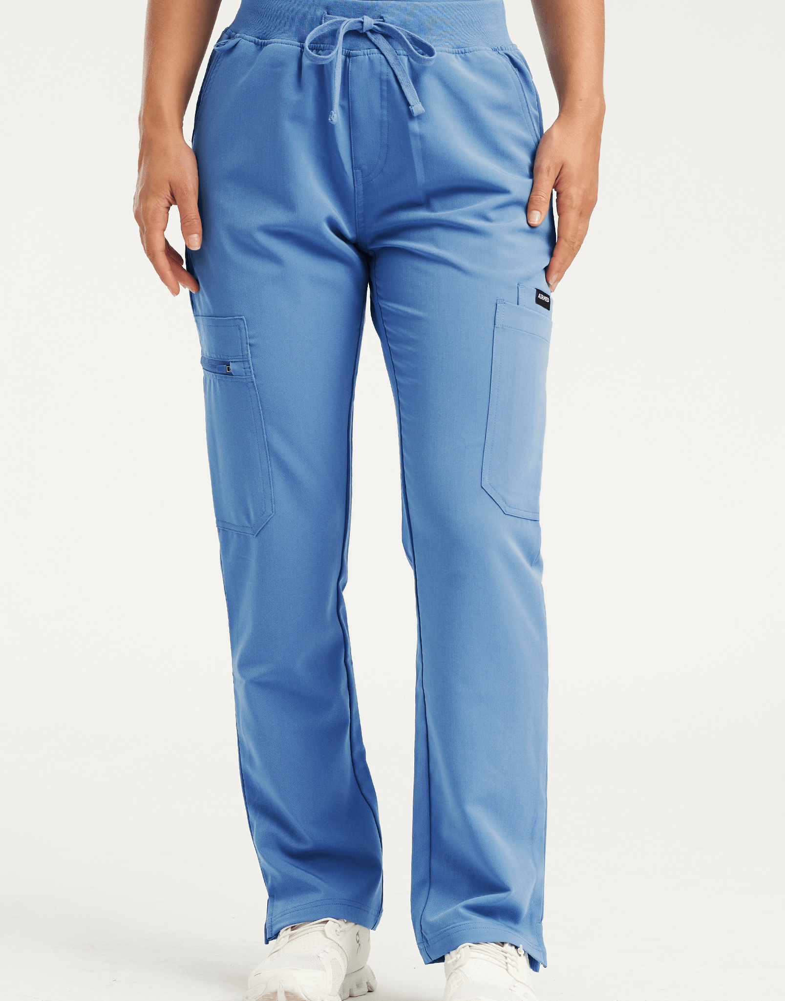 Essential Multi-Pocket Scrub Pants - Ceil Blue