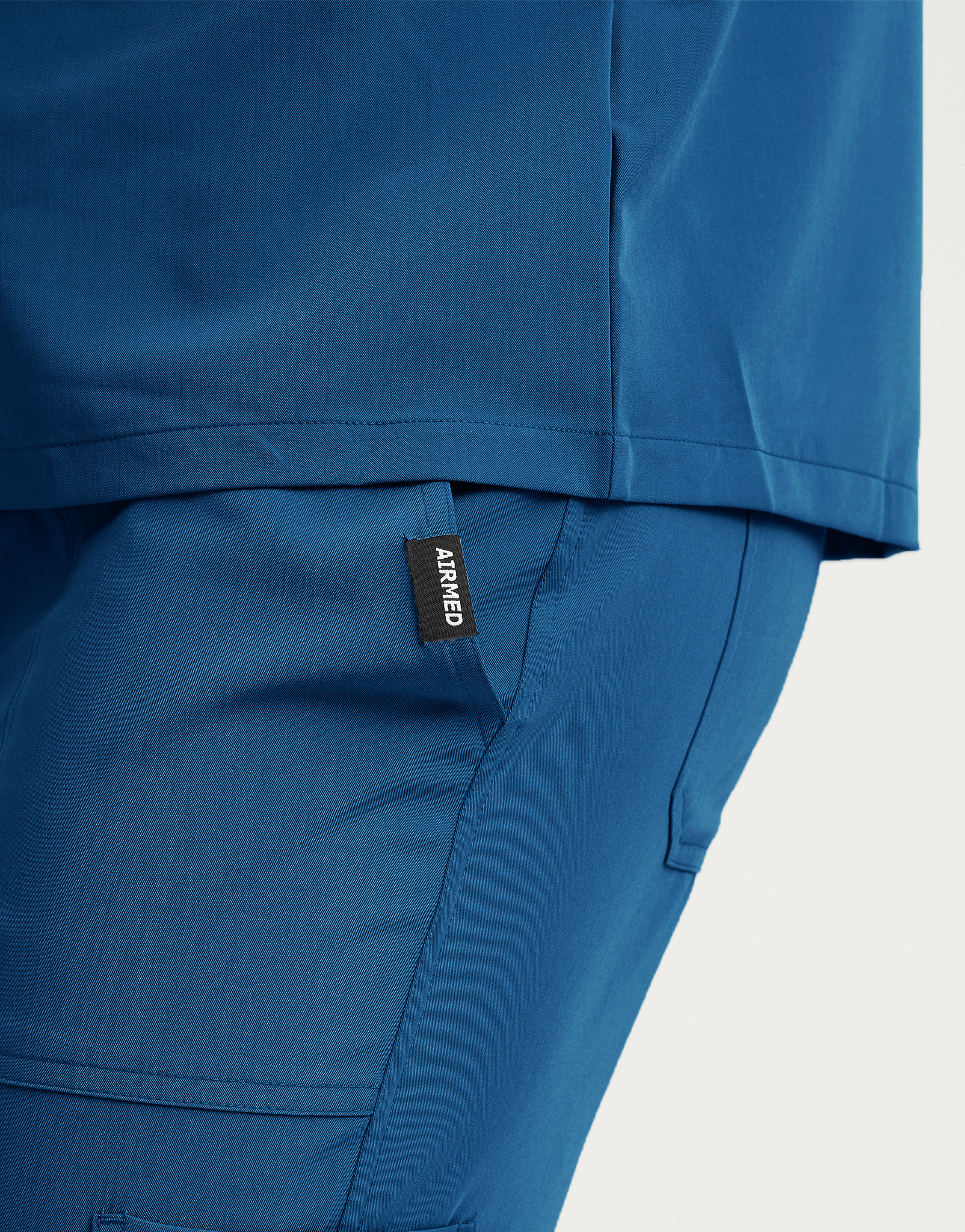 Essential V Neck Scrub Top - Gibraltar Blue