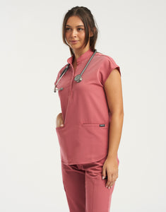 Apollo Scrub Top - Mauvewood