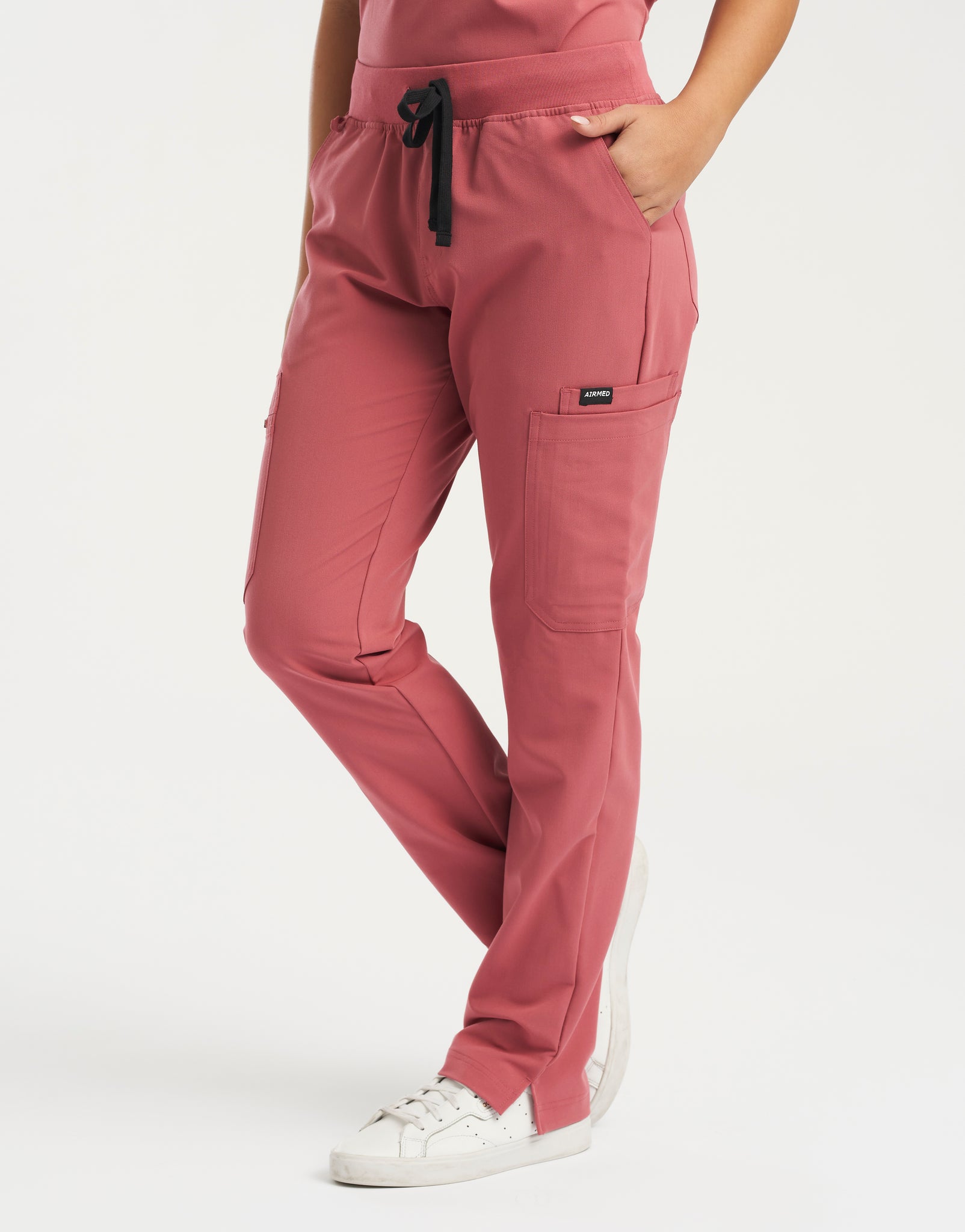 Essential Multi-Pocket Scrub Pants - Mauvewood