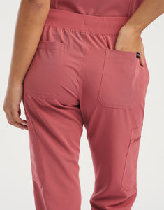 Essential Multi-Pocket Scrub Pants - Mauvewood