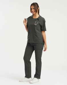 Essential Multi-Pocket Scrub Pants - Asphalt