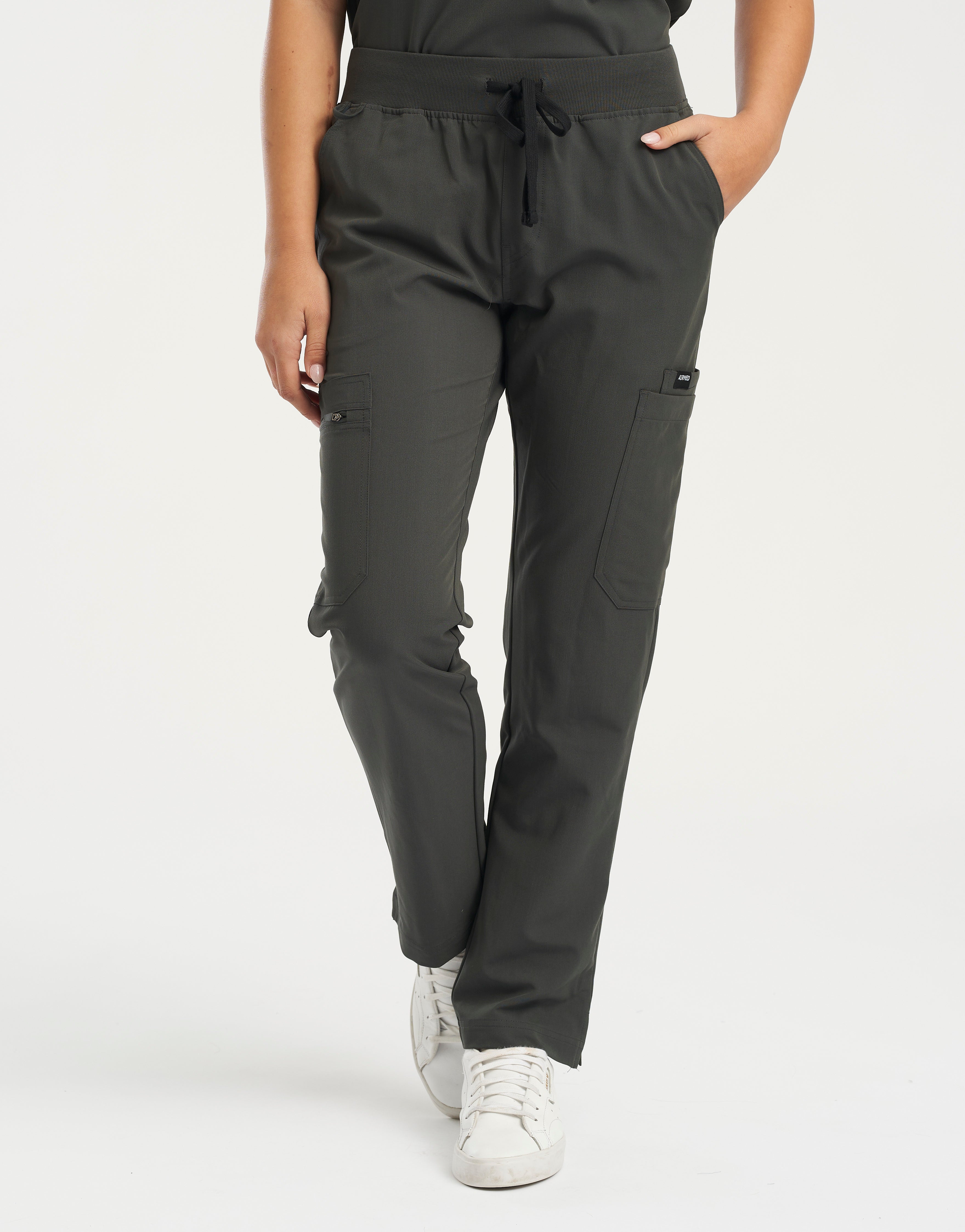 Essential Multi-Pocket Scrub Pants - Asphalt