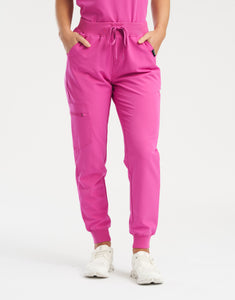 Essential Jogger Scrub Pants - Just Pink