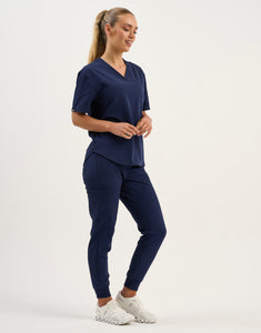 Aspire V Neck Scrub Top - True Navy