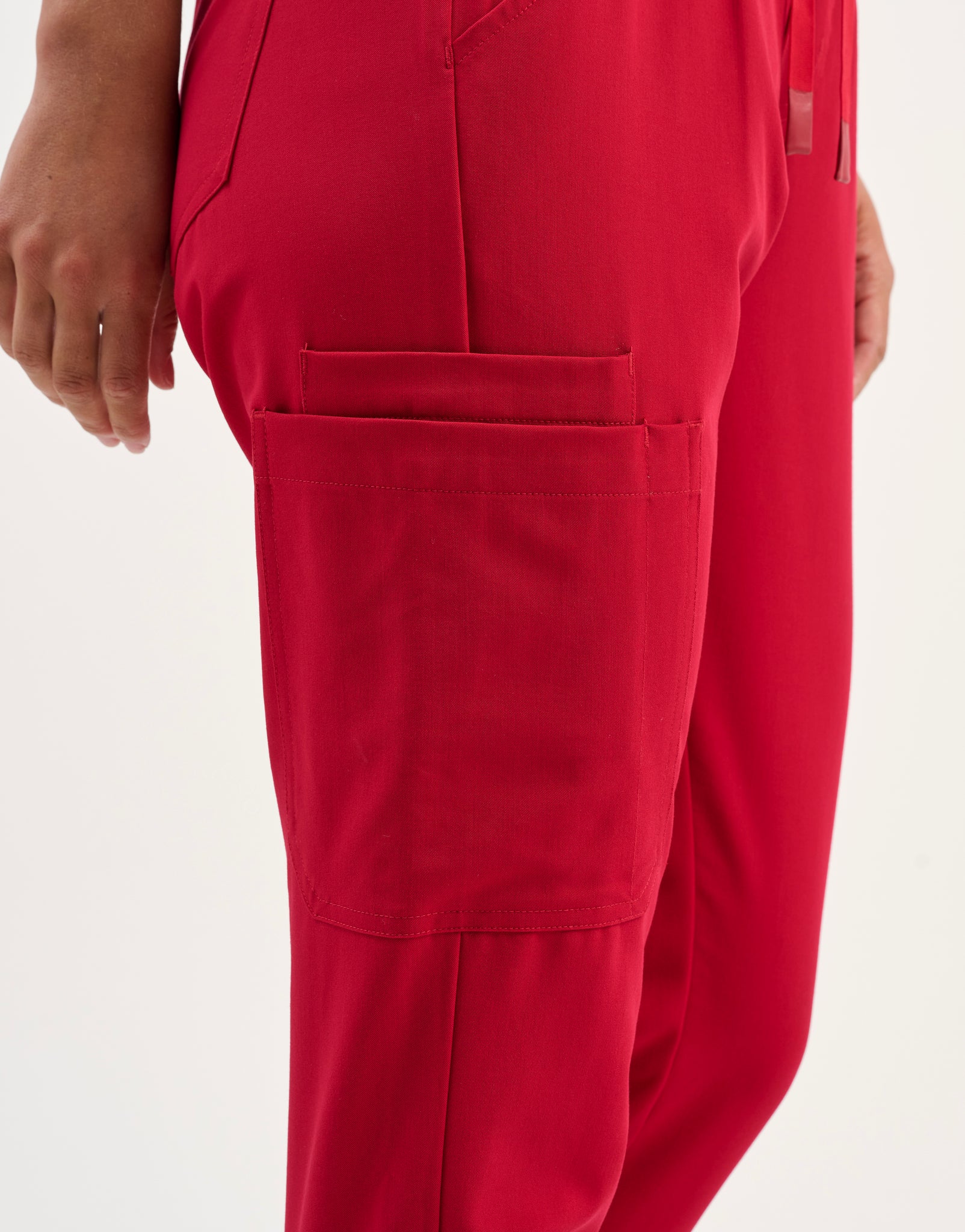 Aspire Jogger Scrub Pants - Cherry Red