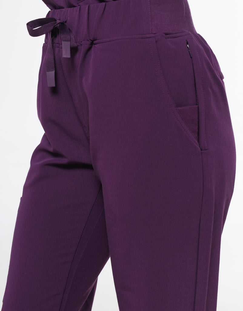 Signature Cargo Pants - Eggplant