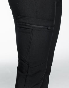 Essential Flare Scrub Pants - Black