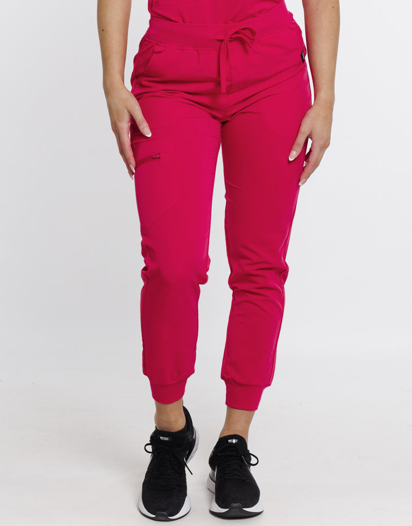 Essential Jogger Scrub Pants - Magenta Pink