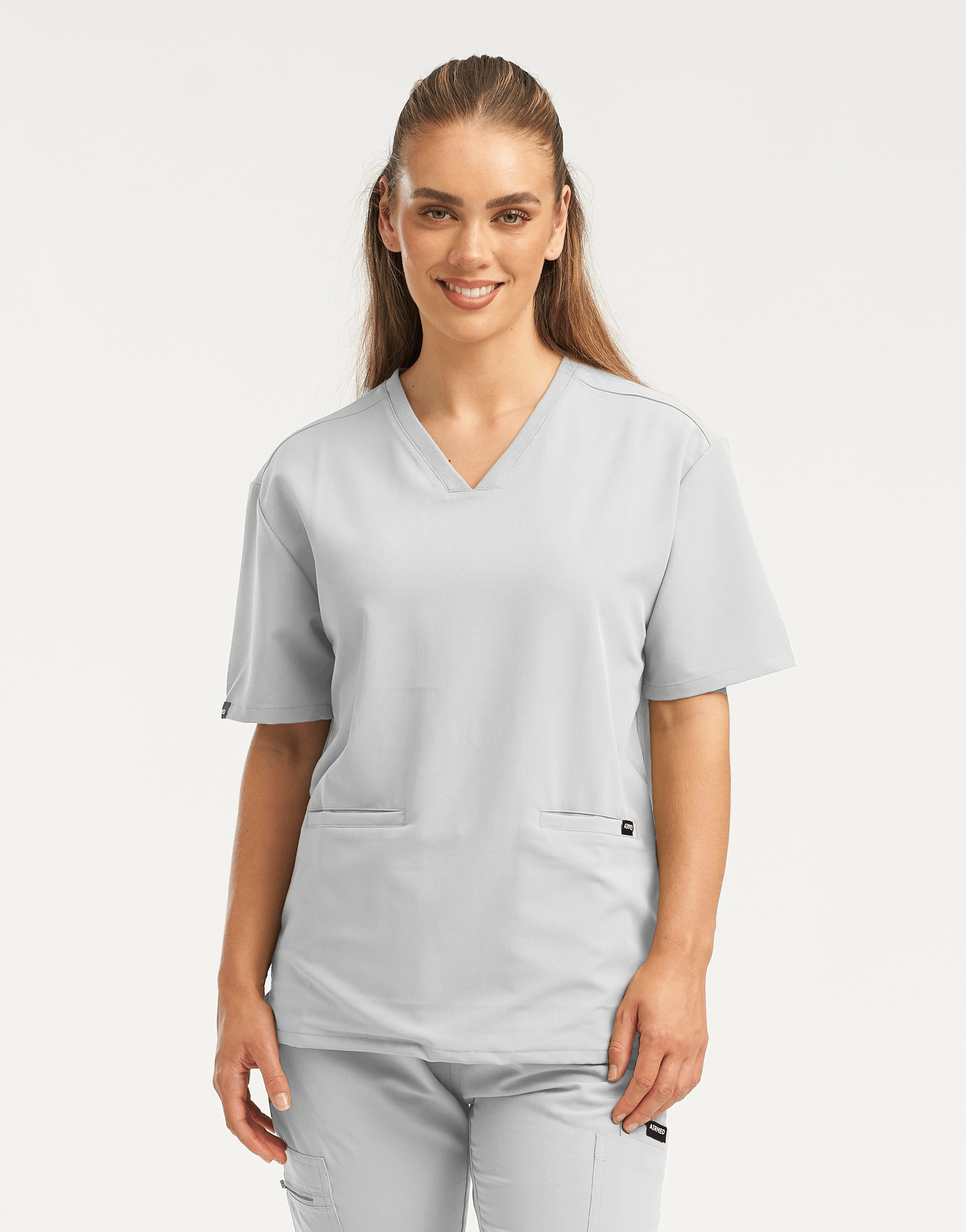 Essential V Neck Scrub Top - Tail Light