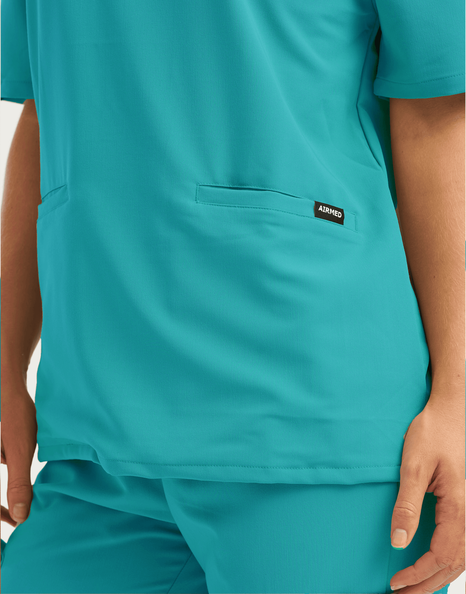 Essential V Neck Scrub Top - Sydney Teal