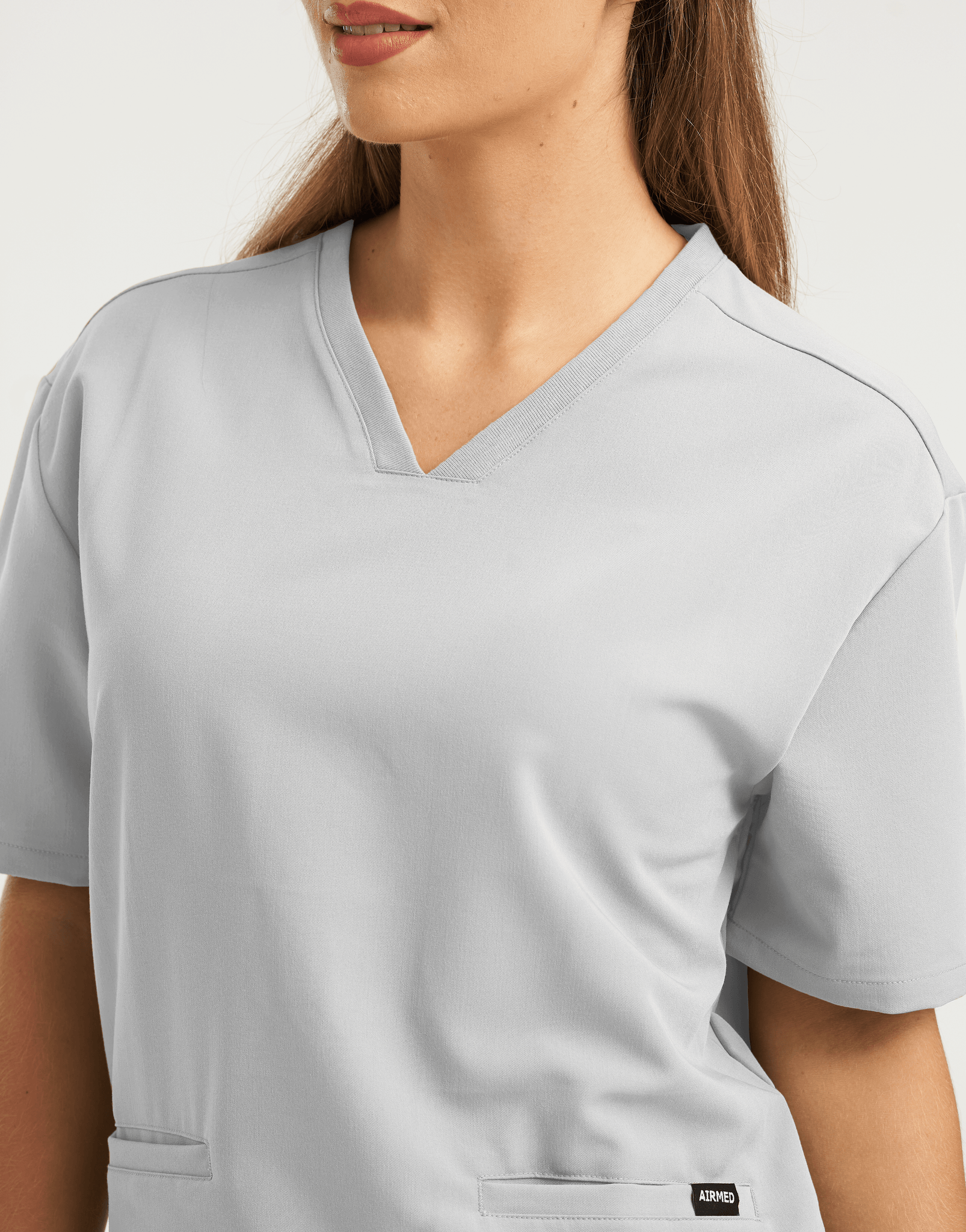 Essential V Neck Scrub Top - Tail Light