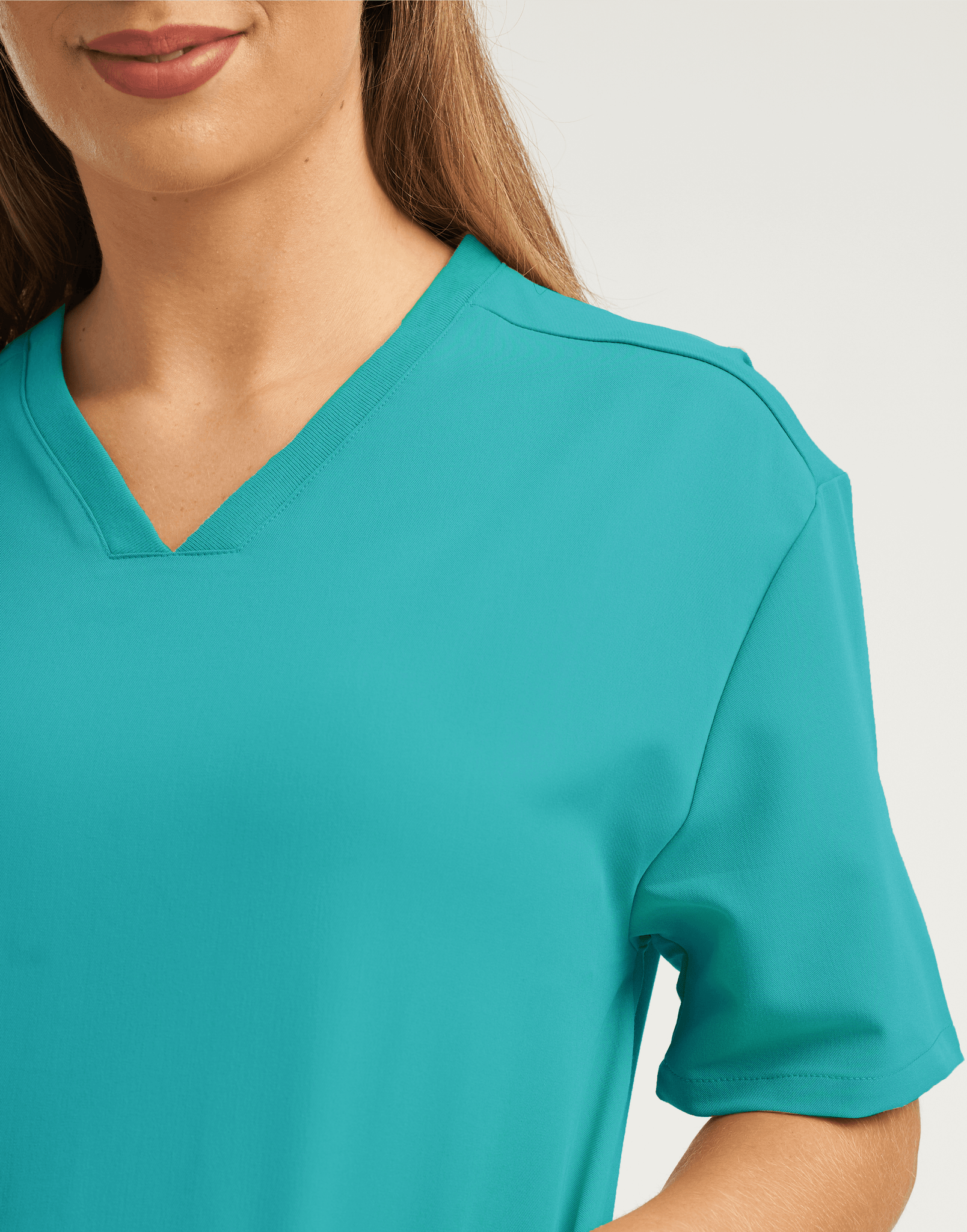 Essential V Neck Scrub Top - Sydney Teal