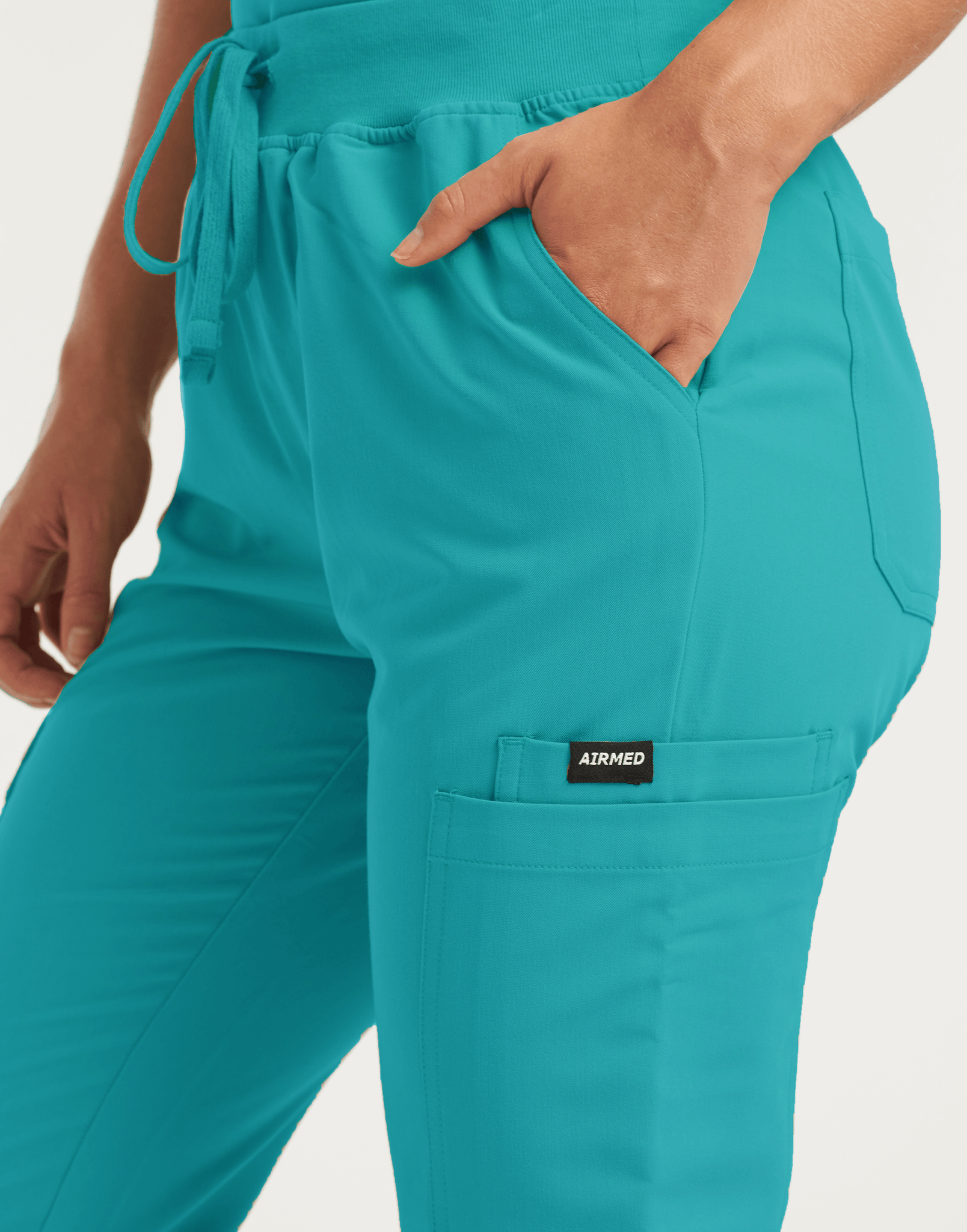 Essential Multi-Pocket Scrub Pants - Sydney Teal