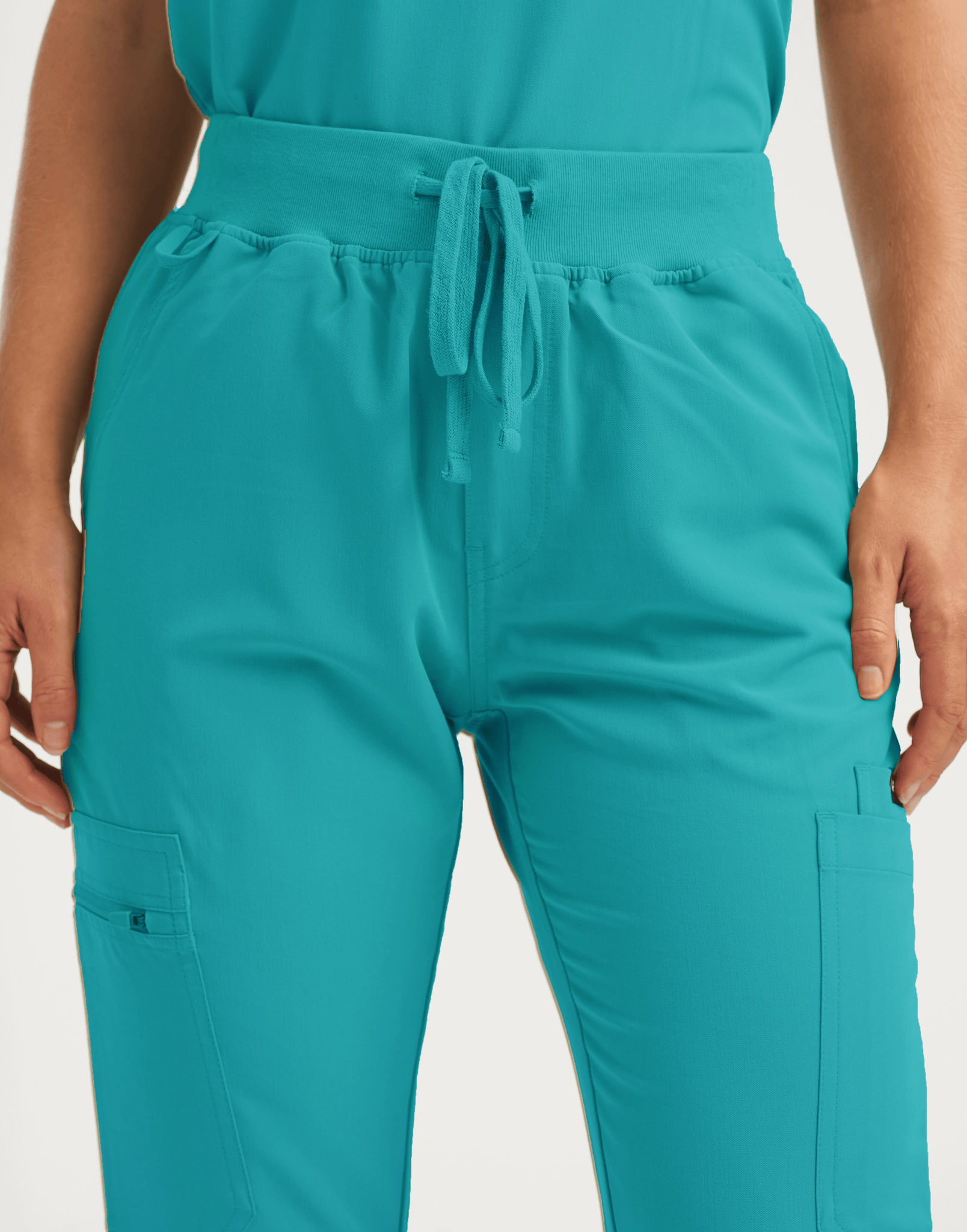 Essential Multi-Pocket Scrub Pants - Sydney Teal
