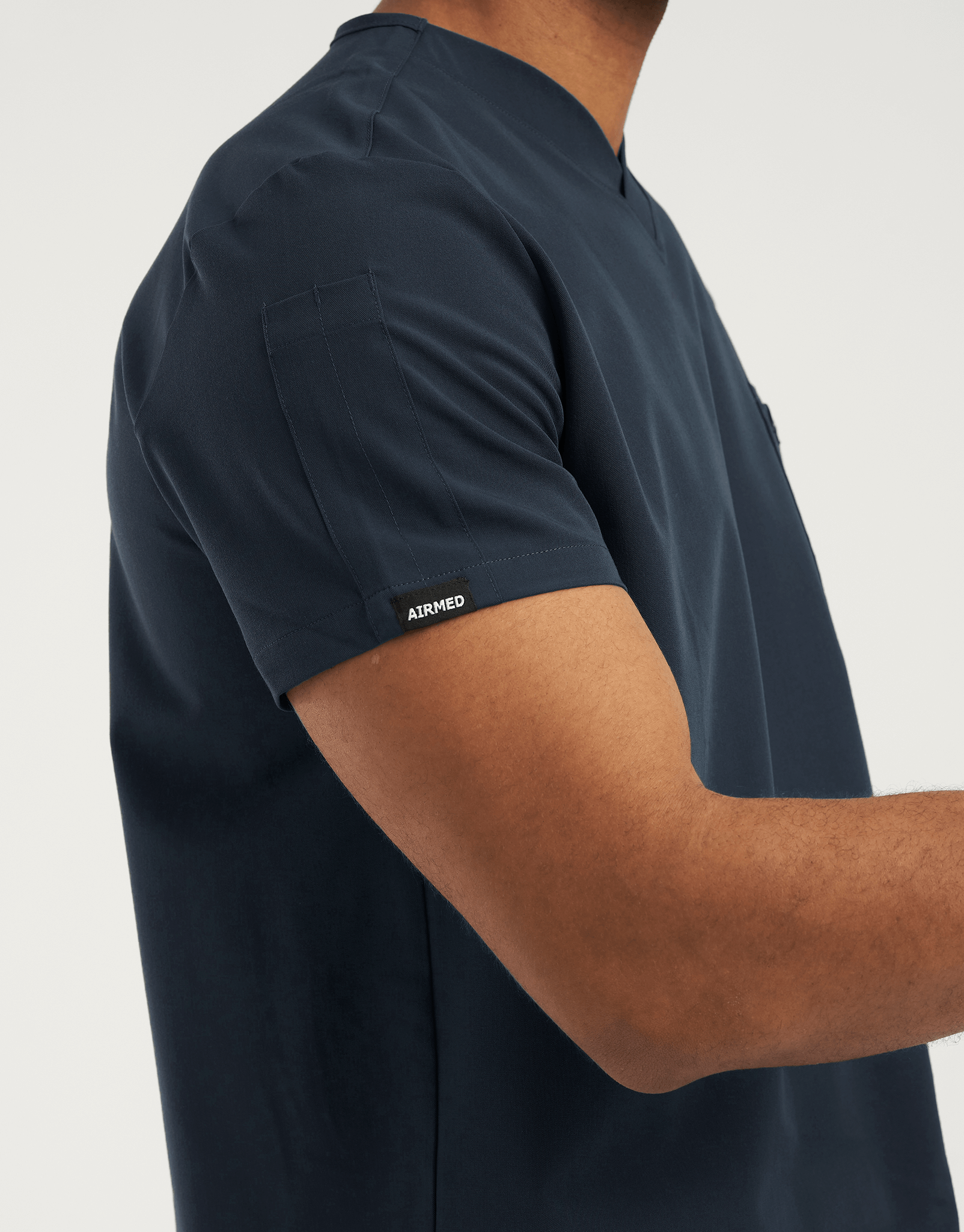 Essential V Neck Scrub Top - Midnight Navy
