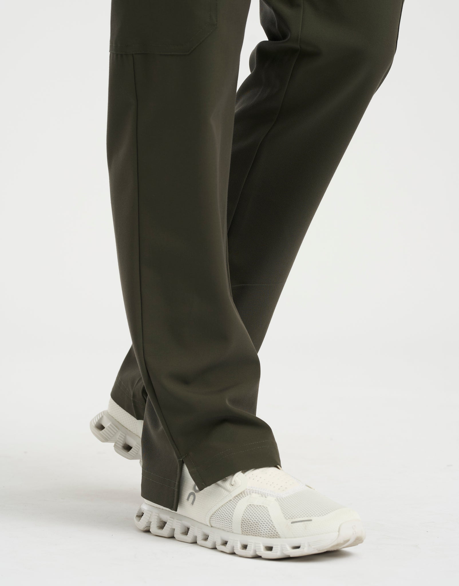 Essential Multi-Pocket Scrub Pants - Khaki Green