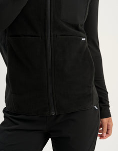 Essential Fleece Vest - Black