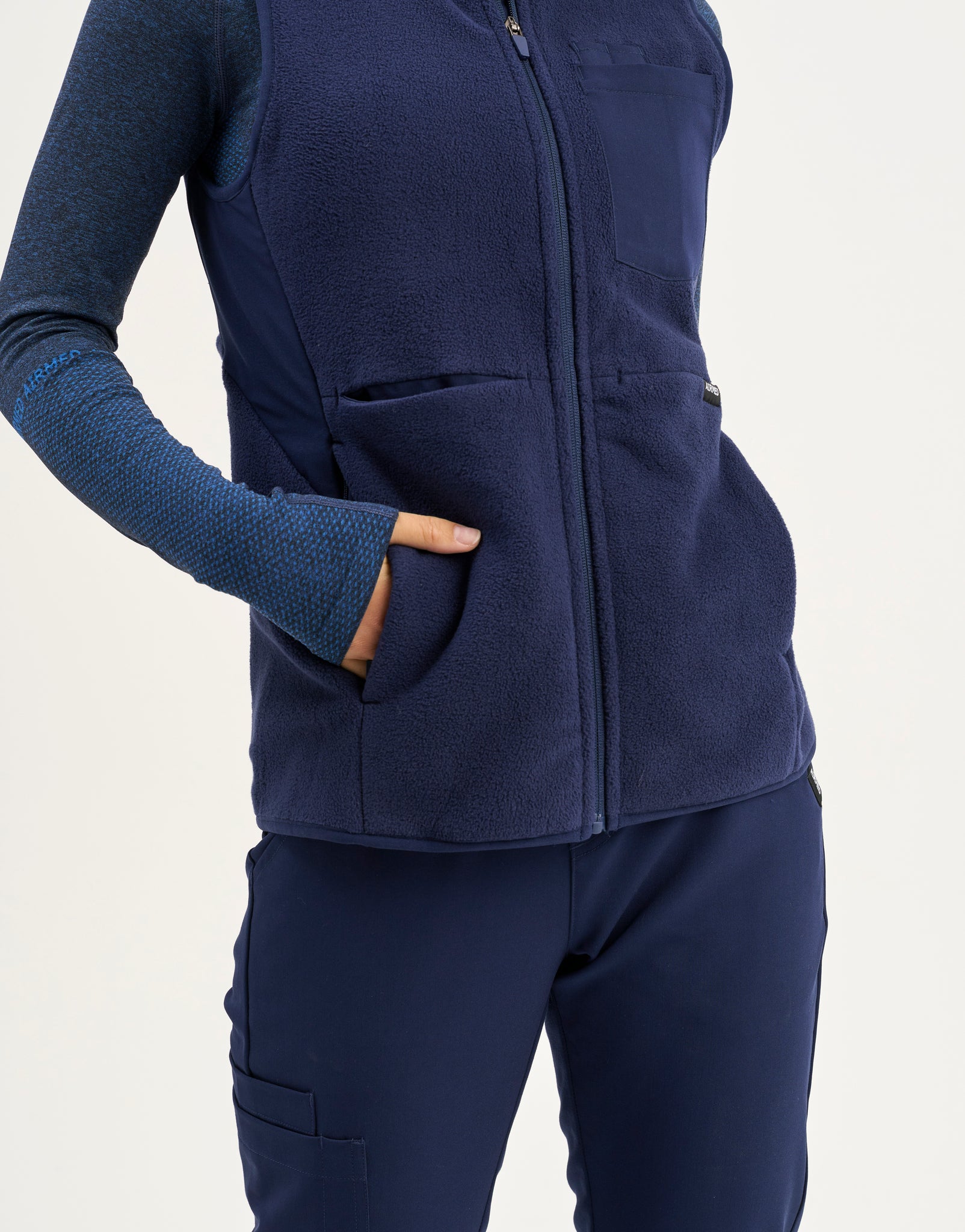 Essential Fleece Vest - True Navy