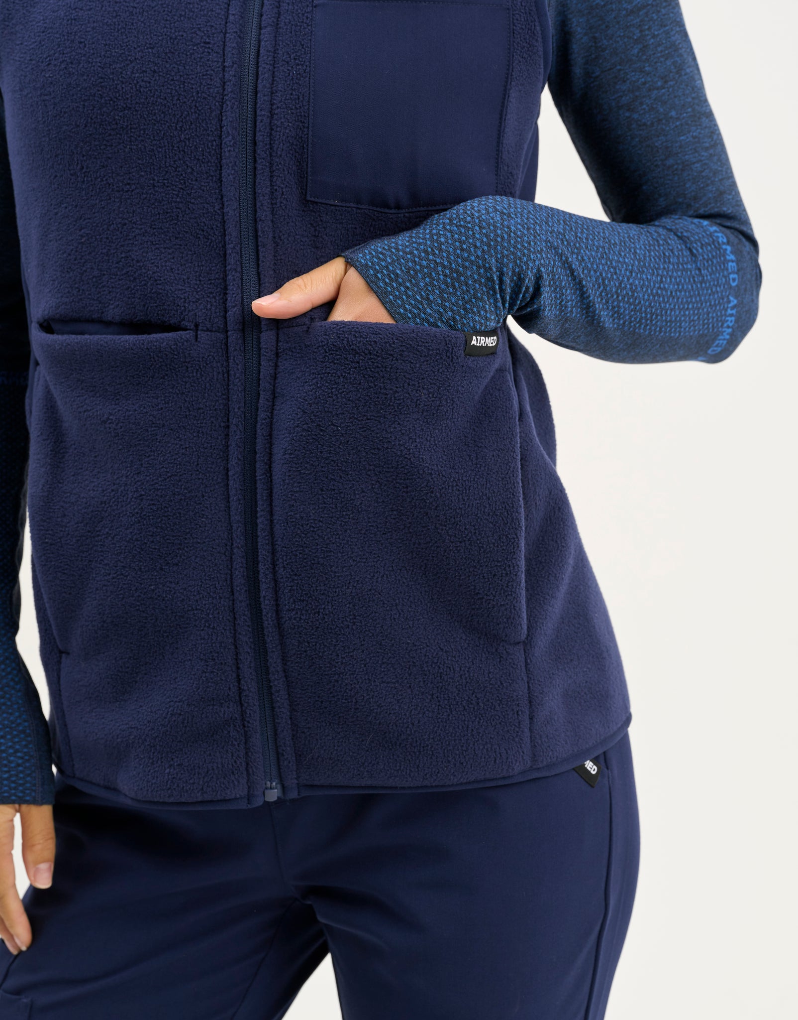 Essential Fleece Vest - True Navy