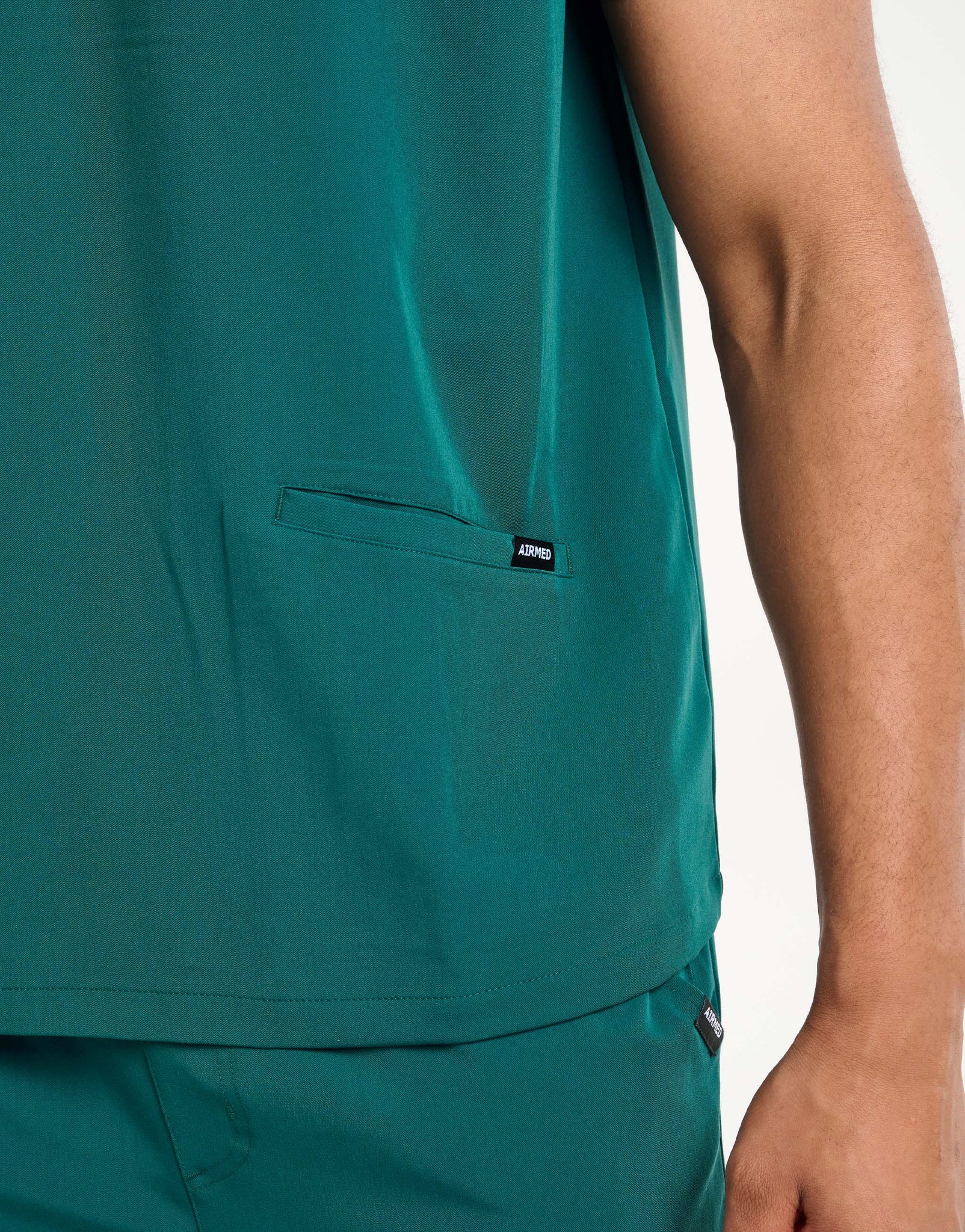 Aspire V Neck Scrub Top - Harbour Green