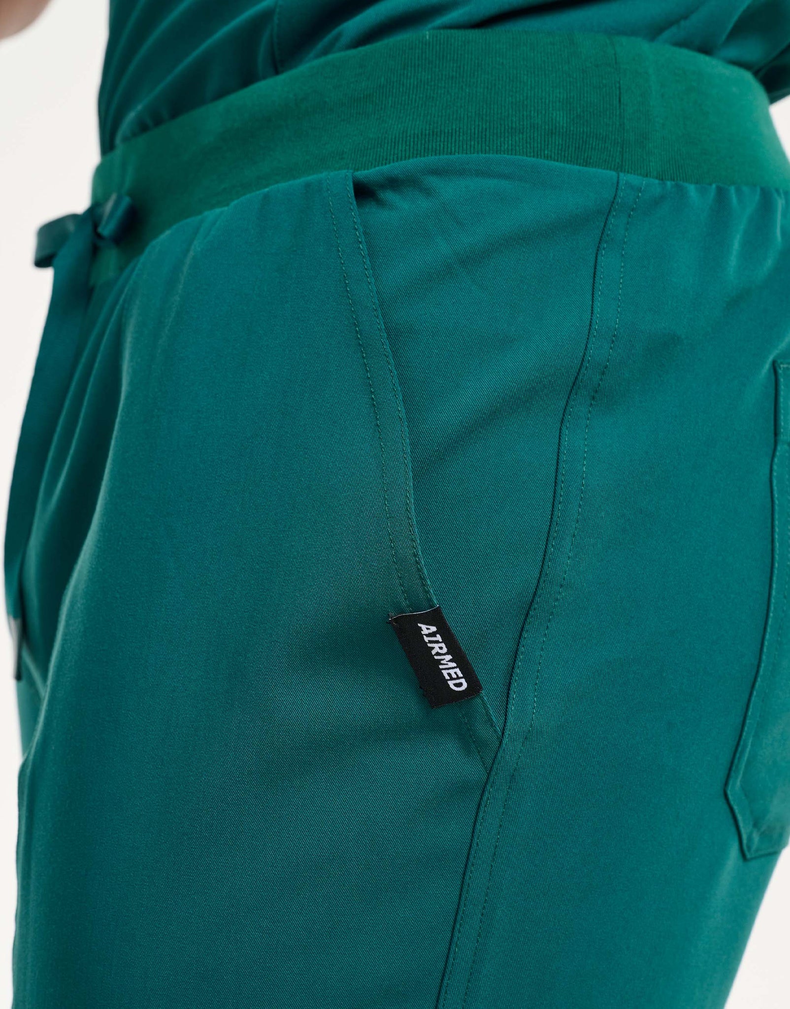 Essential Multi-Pocket Scrub Pants - Harbour Green