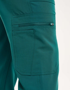 Essential Multi-Pocket Scrub Pants - Harbour Green