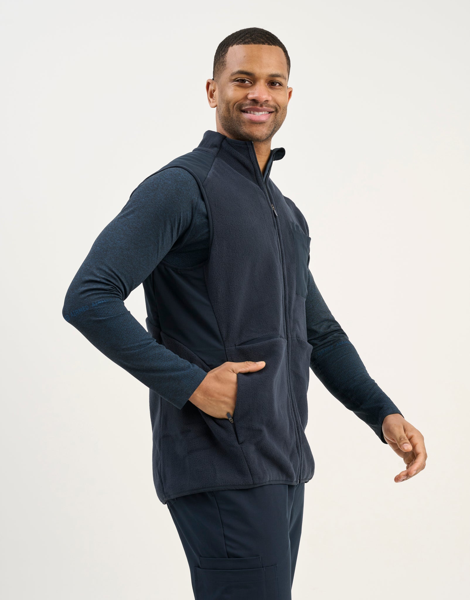 Essential Fleece Vest - Midnight Navy