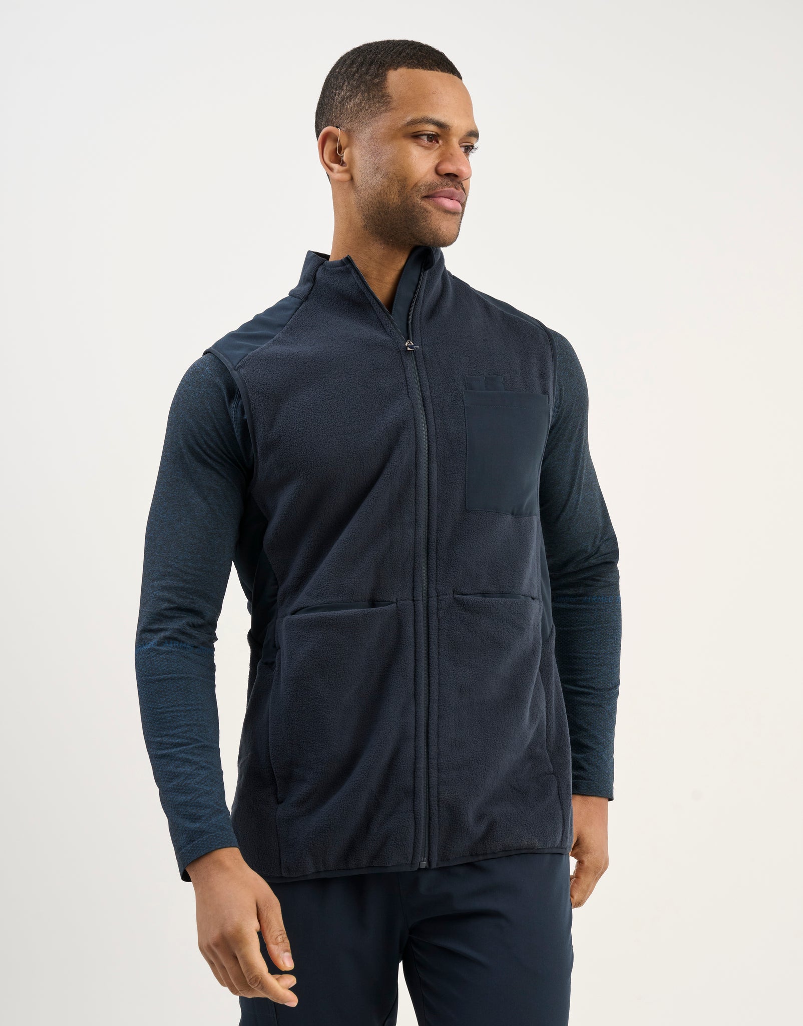 Essential Fleece Vest - Midnight Navy