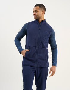 Essential Fleece Vest - True Navy