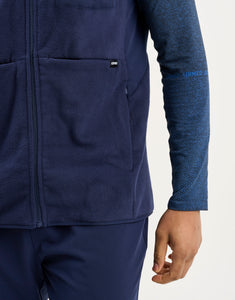 Essential Fleece Vest - True Navy