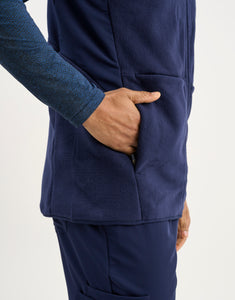 Essential Fleece Vest - True Navy