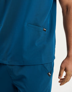 Aspire V Neck Scrub Top - Gibraltar Blue