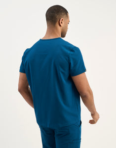 Aspire V Neck Scrub Top - Gibraltar Blue