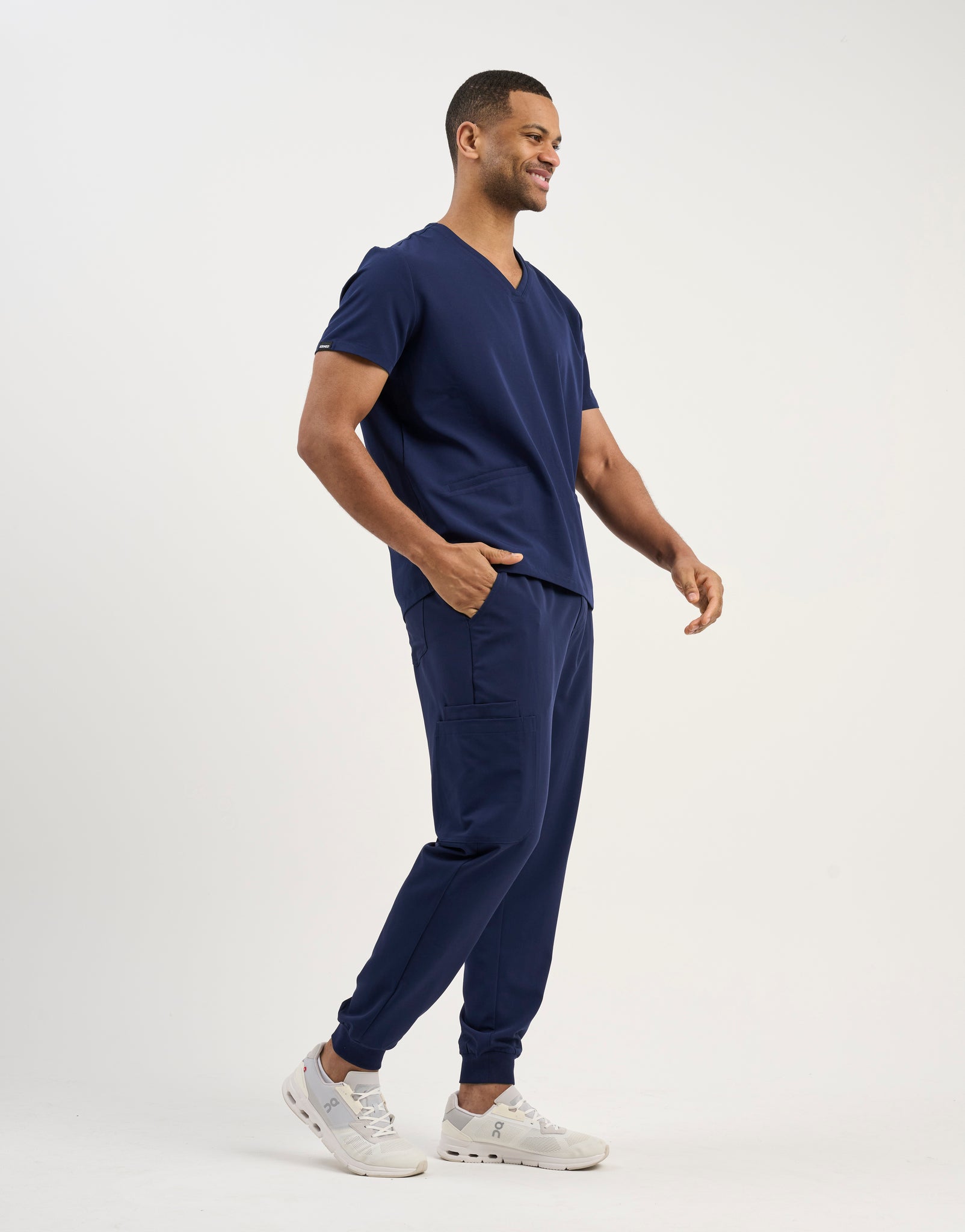 Aspire V Neck Scrub Top - True Navy