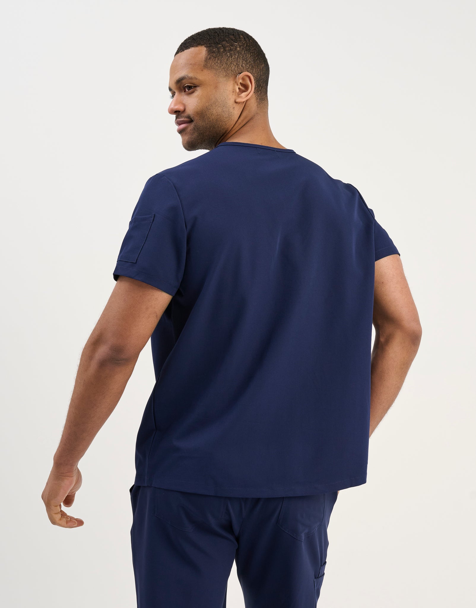 Aspire V Neck Scrub Top - True Navy