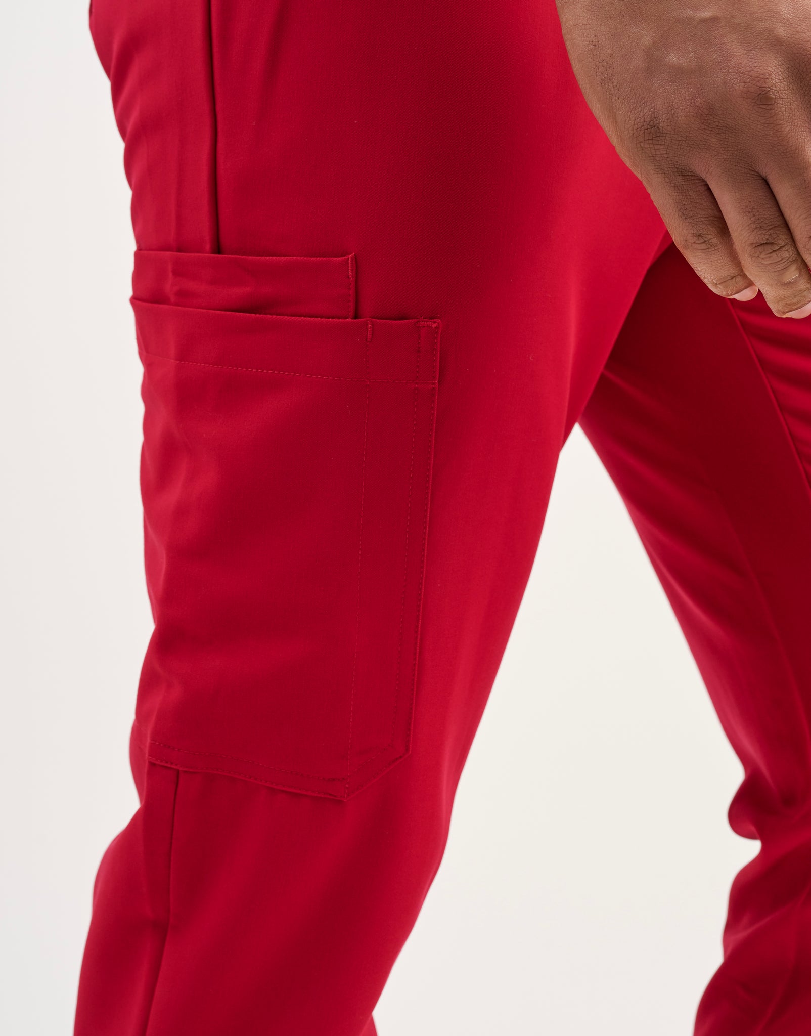 Aspire Jogger Scrub Pants - Cherry Red