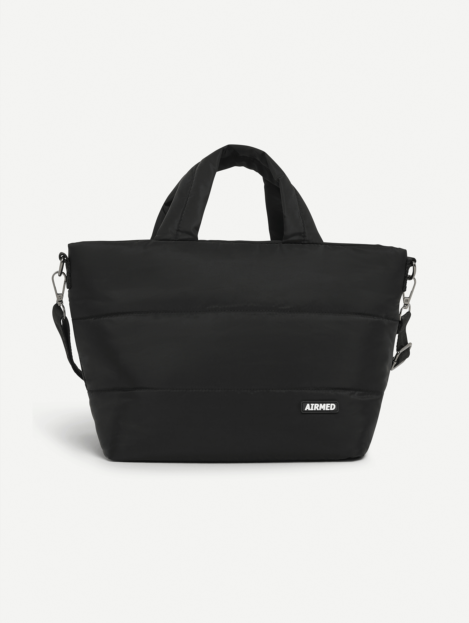 Mini Puffer Tote Bag - Black