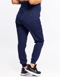 Essential Maternity Jogger Scrub Pants - True Navy