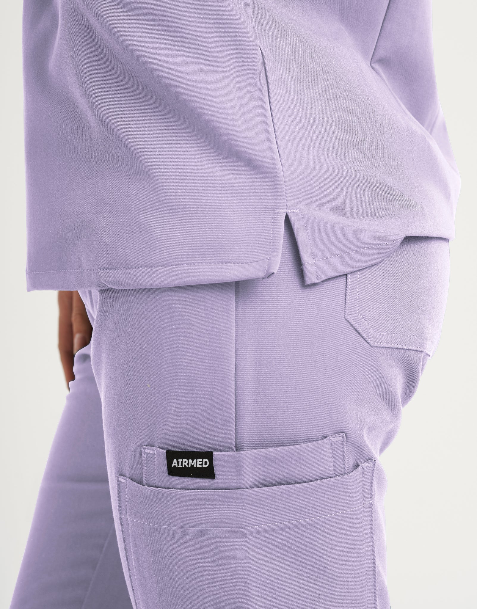 Essential Multi-Pocket Scrub Pants - Pastel Lilac