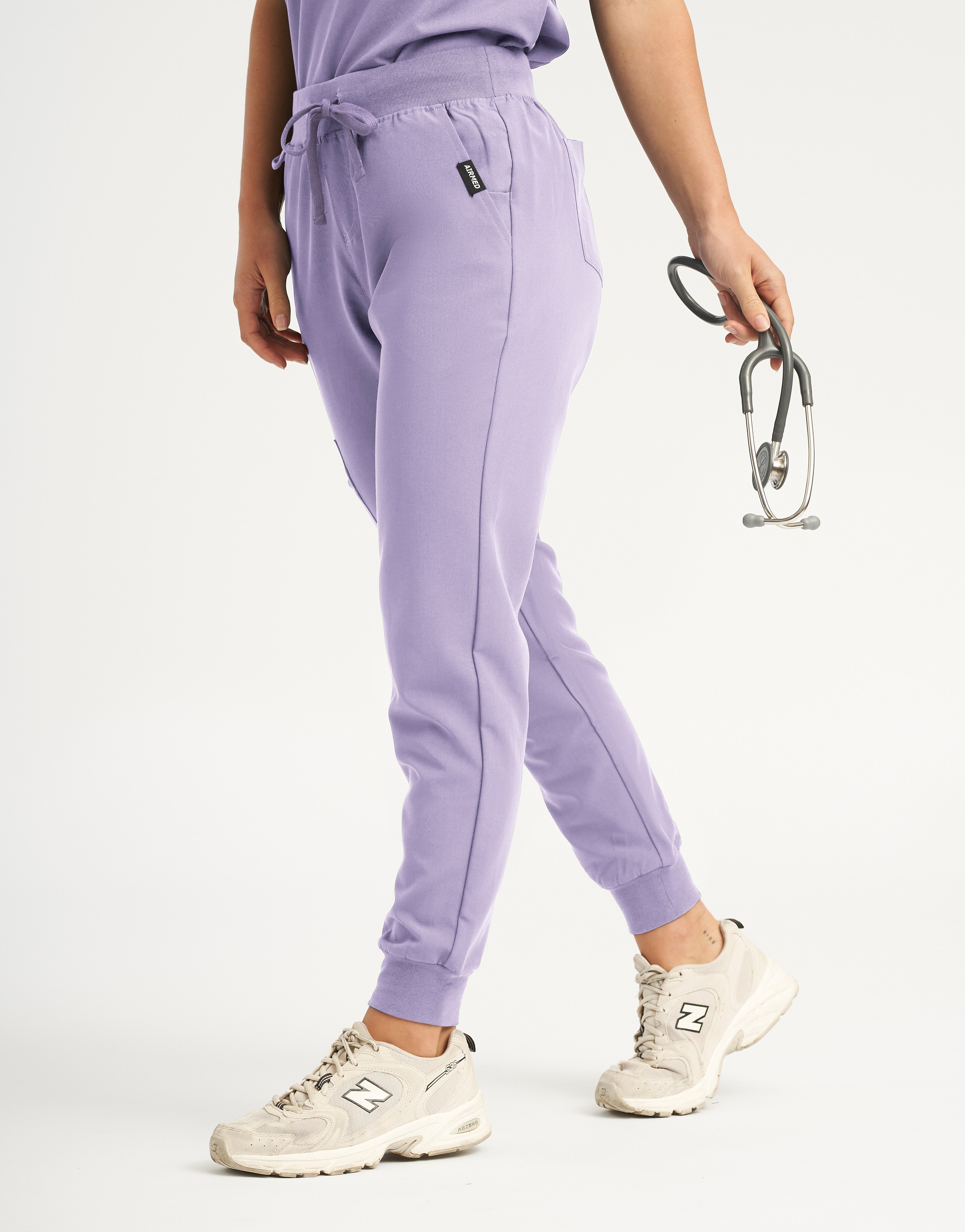 Essential Jogger Scrub Pants - Pastel Lilac