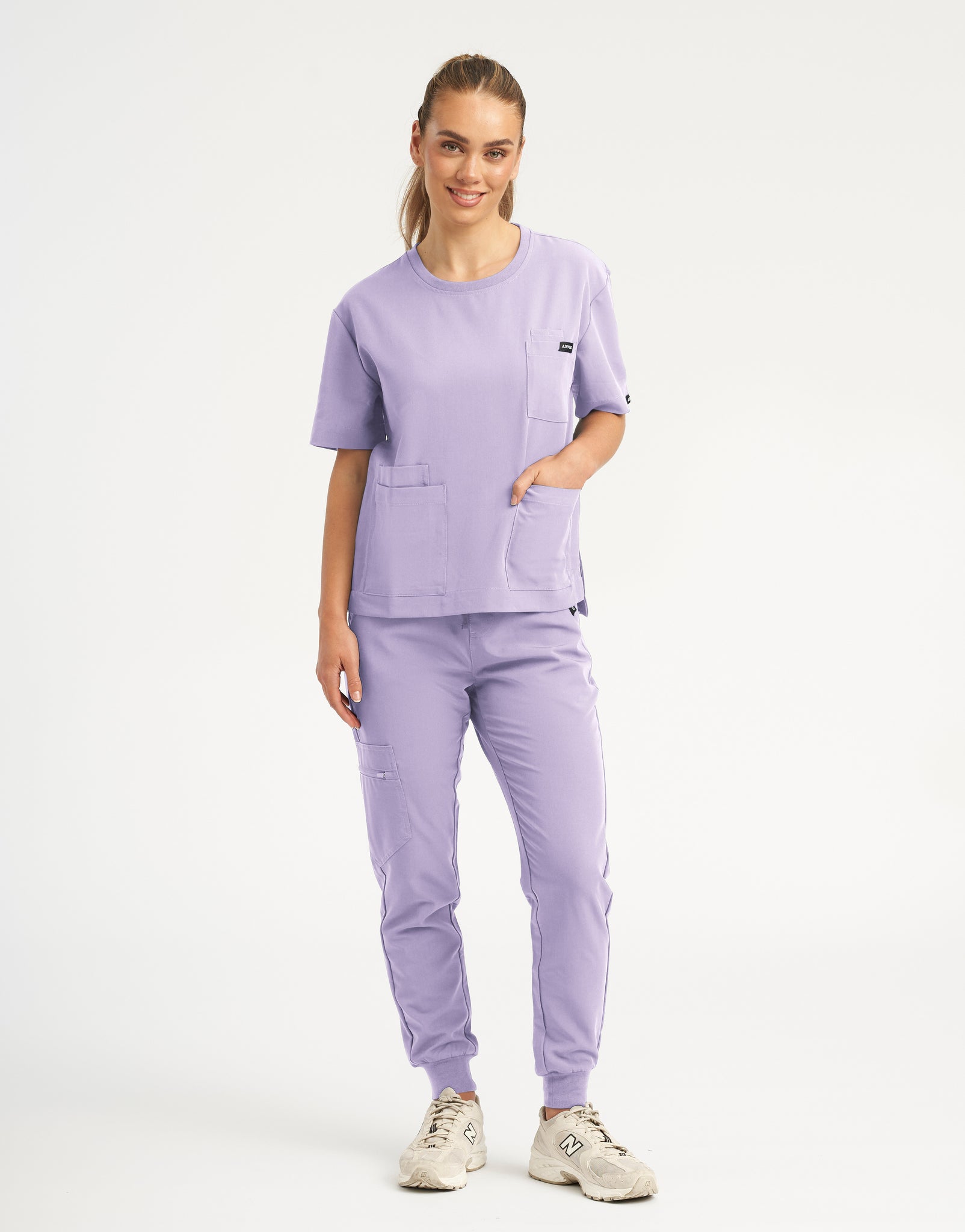 Essential Jogger Scrub Pants - Pastel Lilac