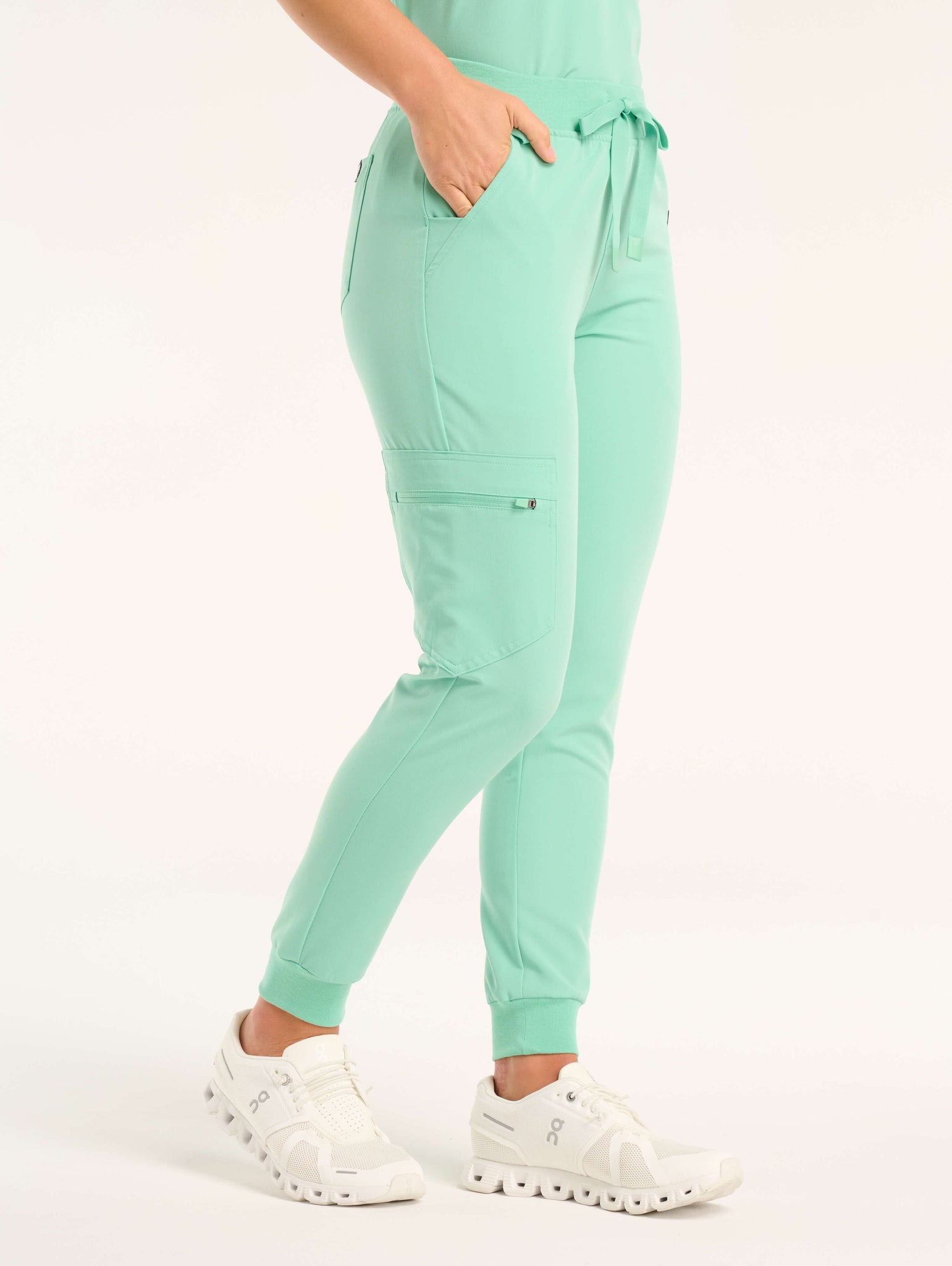 Essential Jogger Scrub Pants - Ocean Mint