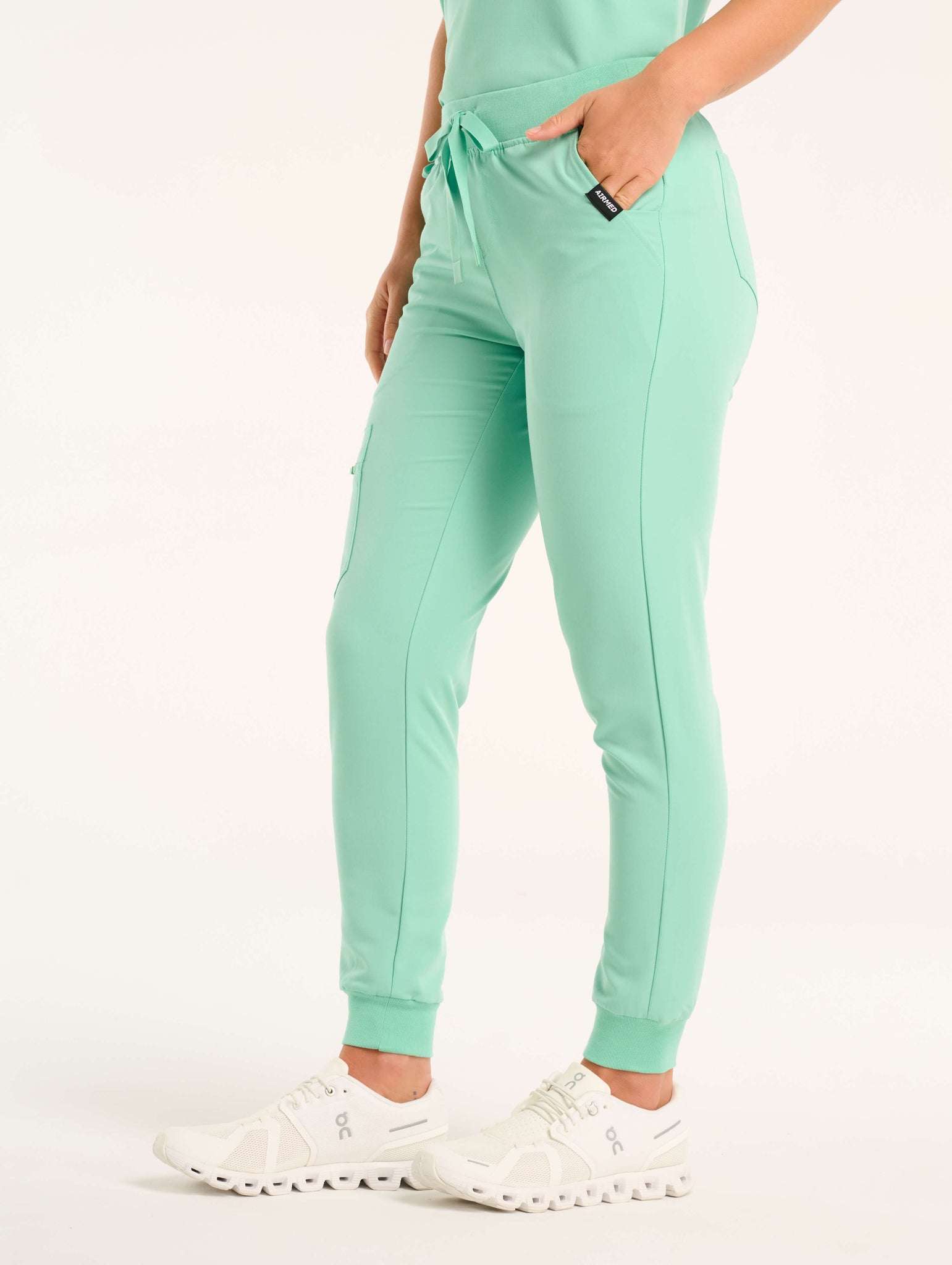 Essential Jogger Scrub Pants - Ocean Mint