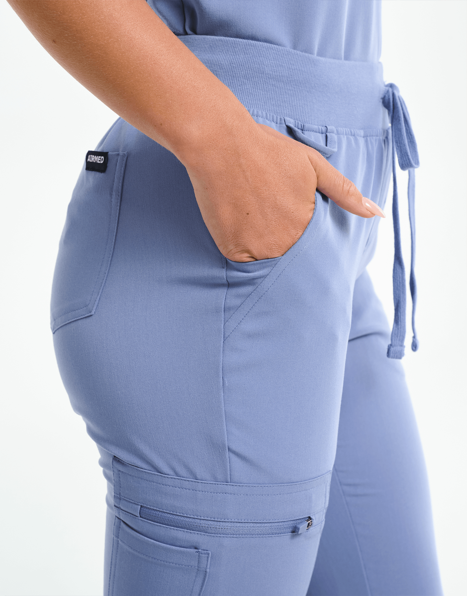 Essential Flare Scrub Pants - Nova Blue