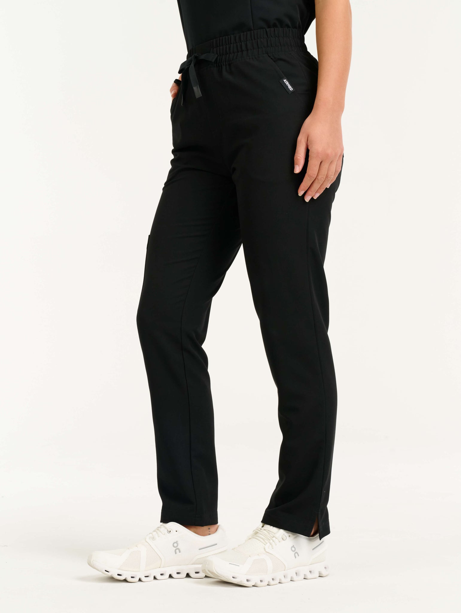 Aspire Straight Leg Scrub Pants - Black